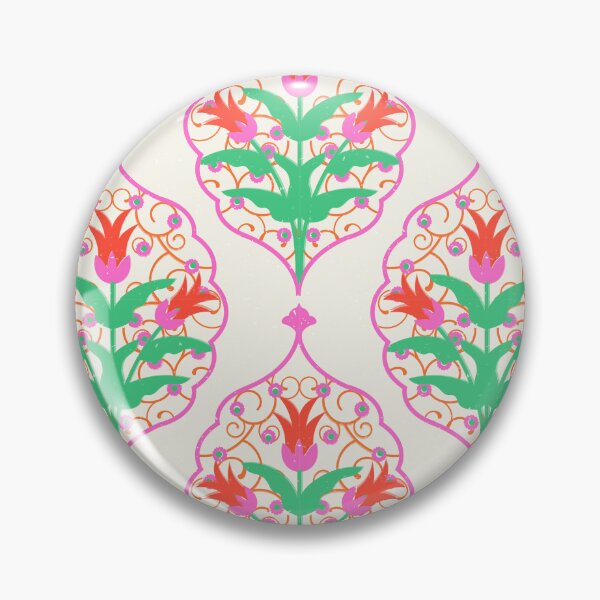 Item preview, Damask Floral Pattern Damask Tulip Ornament designed and sold by Zaya_art.