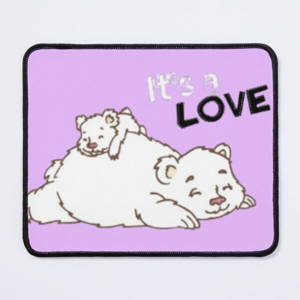 Item preview, Cute Sleeping White Bears It's a Love Design designed and sold by AdnanoDesigns.