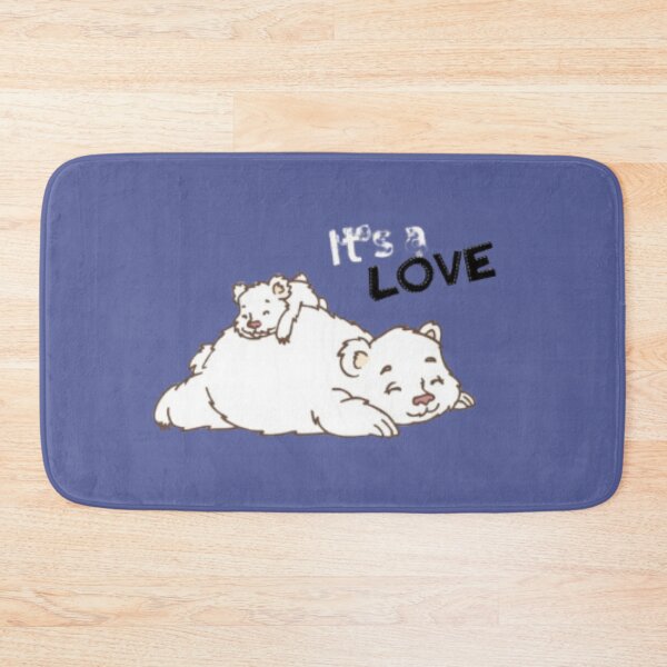 Item preview, Cute Sleeping White Bears It's a Love Design designed and sold by AdnanoDesigns.