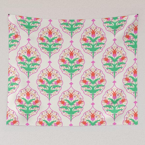 Item preview, Damask Floral Pattern Damask Tulip Ornament designed and sold by Zaya_art.