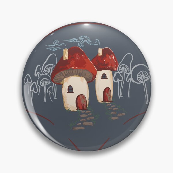 Item preview, Toadstool Cottage Whimsy Denim Blue designed and sold by Dally-Dabble.