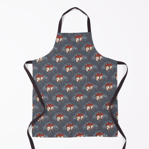Item preview, Toadstool Cottage Whimsy Denim Blue designed and sold by Dally-Dabble.