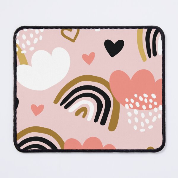 Item preview, Cute Pastel Rainbow Hearts Pattern designed and sold by PremVerse.