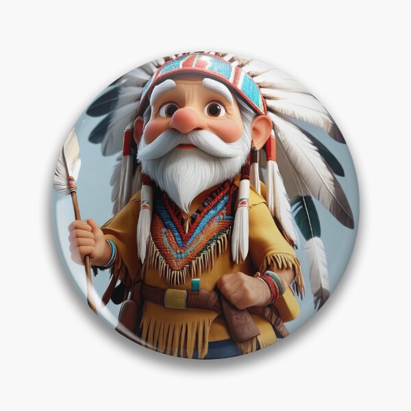 Item preview, Old man playing an Indian designed and sold by Colin Bentham.