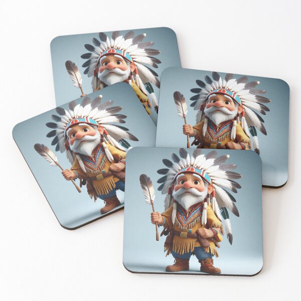 Item preview, Old man playing an Indian designed and sold by Colin Bentham.