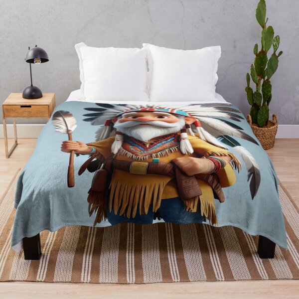 Item preview, Old man playing an Indian designed and sold by Colin Bentham.