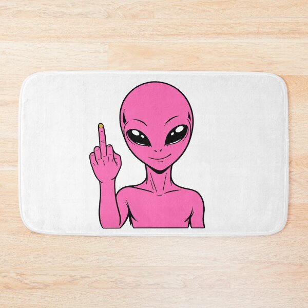 Item preview, ZORGO Alien Middle Finger – Funny Space Alien Attitude Sticker designed and sold by The-Visitors.