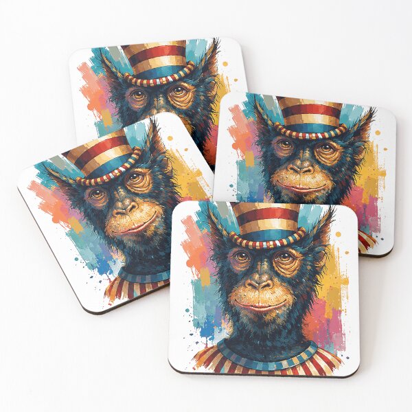 Item preview, Circus Monkey Painting Smile designed and sold by Richardhoris.