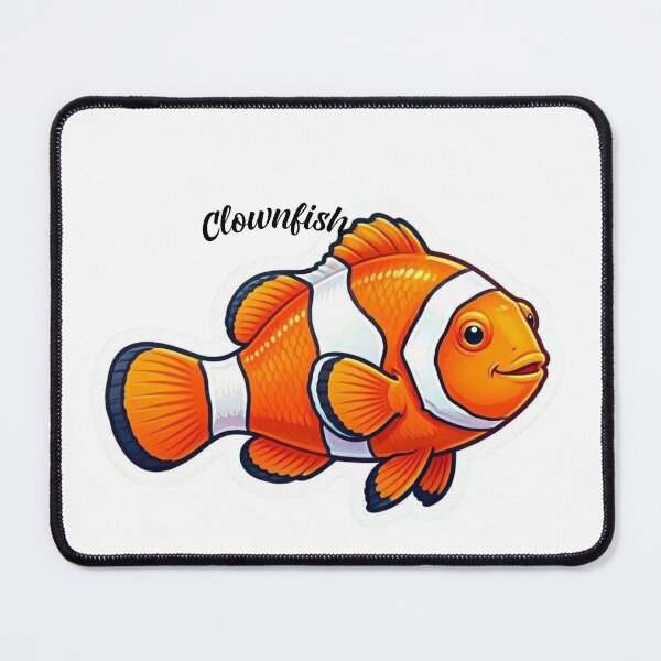 Item preview, Clownfish Sticker – Kawaii Tropical Reef Fish Vinyl Decal for Ocean Lovers designed and sold by Pandey14.