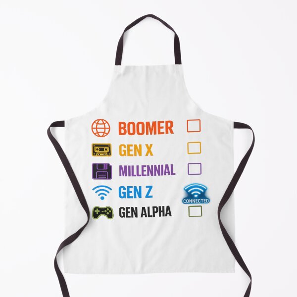 Item preview, Boomer Gen X Millennial Gen Z Gen Alpha Generation Checklist Funny Gen Z Gift designed and sold by SHREE ART STUDIO.