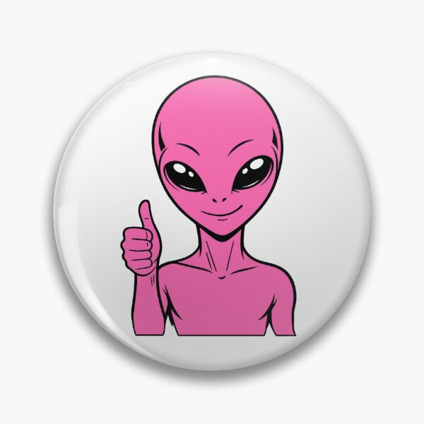 Item preview, ZORGO Alien Thumbs Up – Funny Space Alien Approval Sticker designed and sold by The-Visitors.