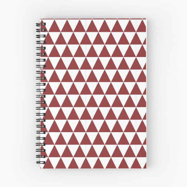 Item preview, White And Brick Red Triangle Grid Pattern designed and sold by pattern-archive.