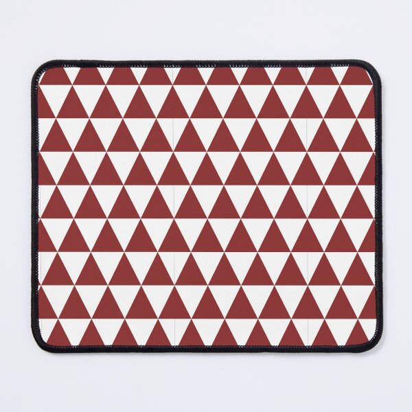 Item preview, White And Brick Red Triangle Grid Pattern designed and sold by pattern-archive.