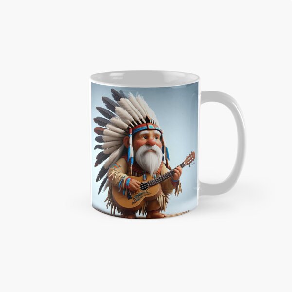 Item preview, Old man playing an Indian designed and sold by Colin Bentham.