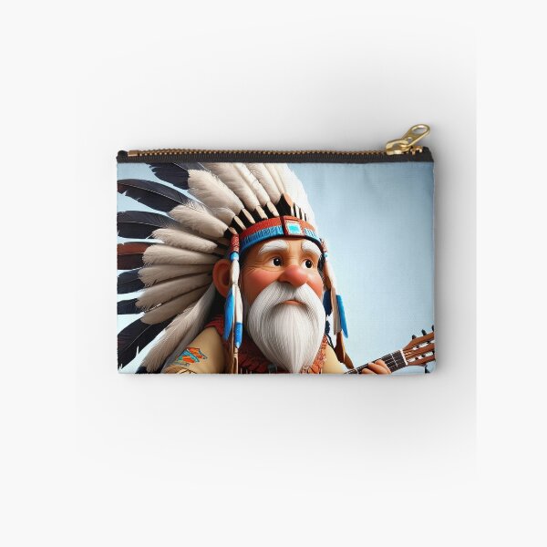 Item preview, Old man playing an Indian designed and sold by Colin Bentham.