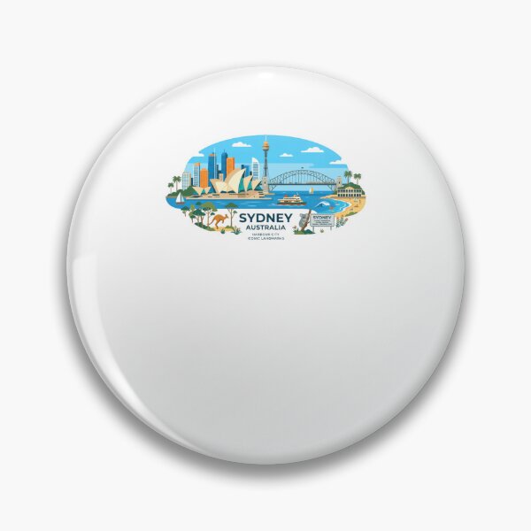 Item preview, Sydney Australia Harbour City Iconic Landmarks Travel Tourist designed and sold by Simsimah26Parks.