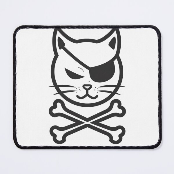 Item preview, Pirate Cat Skull Logo Minimalist Jolly Roger Sticker designed and sold by VectorForge.