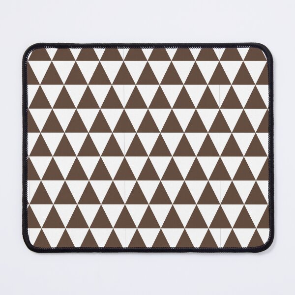 Item preview, White And Brown Triangle Grid Pattern designed and sold by pattern-archive.