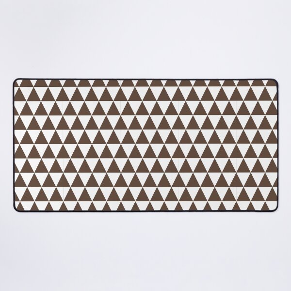Item preview, White And Brown Triangle Grid Pattern designed and sold by pattern-archive.