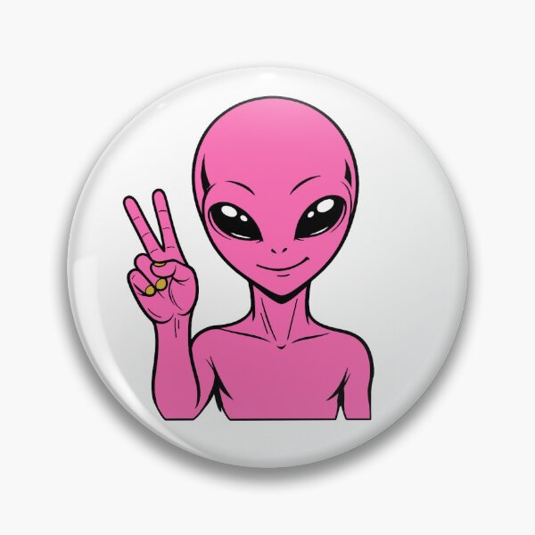 Item preview, ZORGO Alien Peace Sign – Funny Space Alien Peace Gesture Sticker designed and sold by The-Visitors.