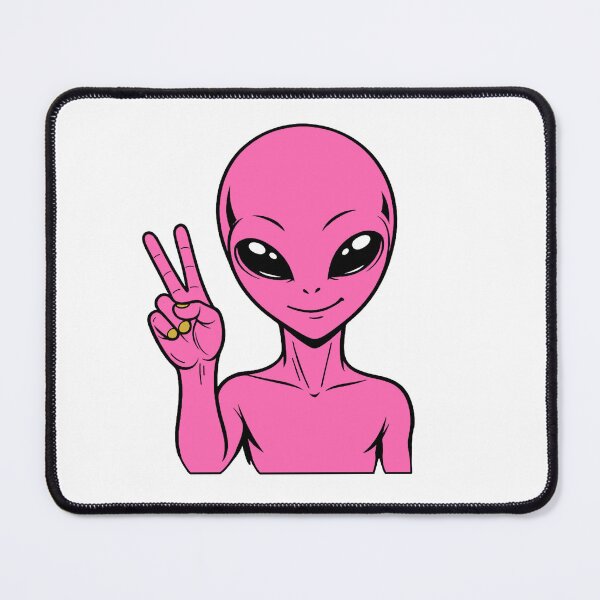 Item preview, ZORGO Alien Peace Sign – Funny Space Alien Peace Gesture Sticker designed and sold by The-Visitors.