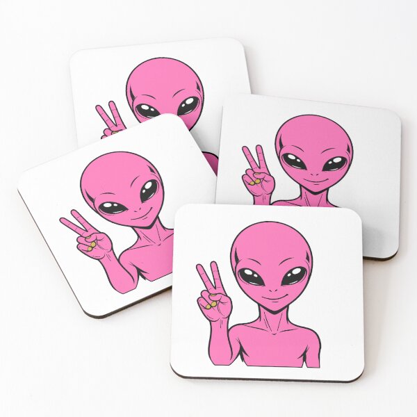 Item preview, ZORGO Alien Peace Sign – Funny Space Alien Peace Gesture Sticker designed and sold by The-Visitors.