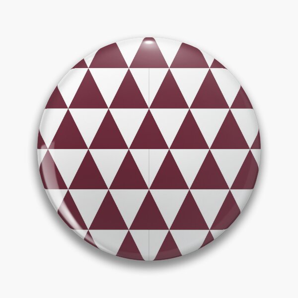 Item preview, White And Burgundy Triangle Grid Pattern designed and sold by pattern-archive.