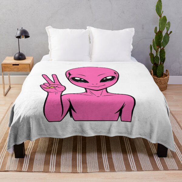 Item preview, ZORGO Alien Peace Sign – Funny Space Alien Peace Gesture Sticker designed and sold by The-Visitors.