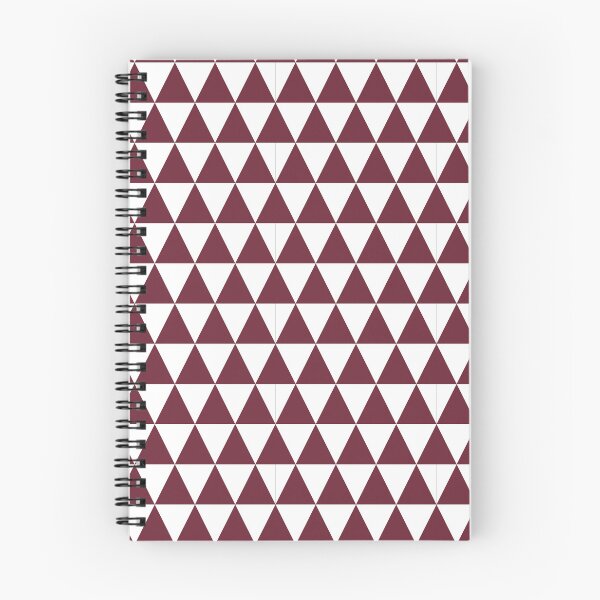 Item preview, White And Burgundy Triangle Grid Pattern designed and sold by pattern-archive.