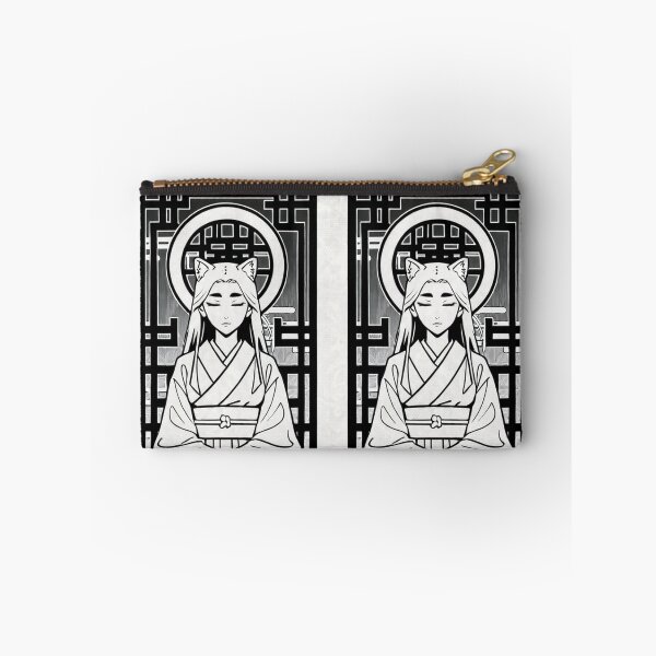 Item preview, Art - Stylized Cat Girl, Zen Meditation in Manga Style designed and sold by AnimeShin.