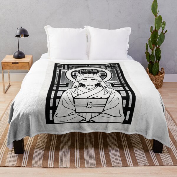 Item preview, Art - Stylized Cat Girl, Zen Meditation in Manga Style designed and sold by AnimeShin.