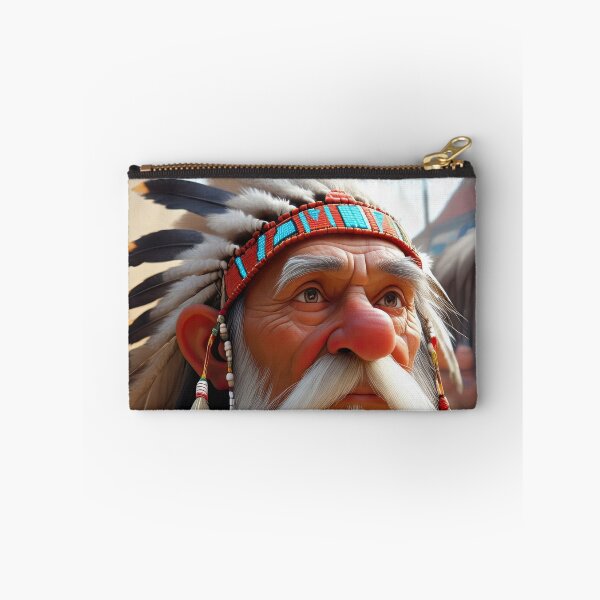 Item preview, Old man playing an Indian designed and sold by Colin Bentham.