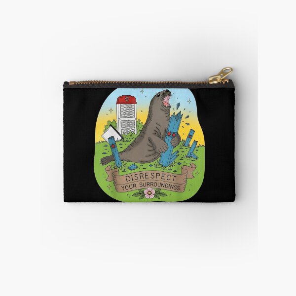 Item preview, Neil the Seal Disrespect Your Surroundings Funny Meme Sticker designed and sold by haitrieuic96.