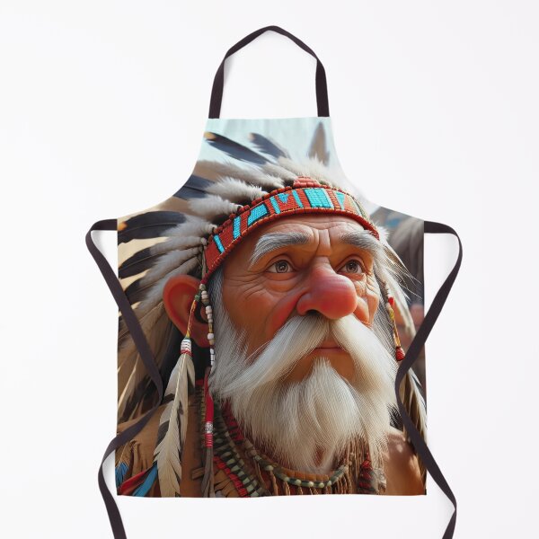 Item preview, Old man playing an Indian designed and sold by Colin Bentham.