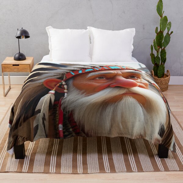 Item preview, Old man playing an Indian designed and sold by Colin Bentham.