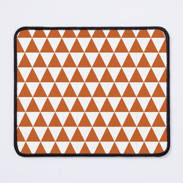 Item preview, White And Burnt Orange Triangle Grid Pattern designed and sold by pattern-archive.