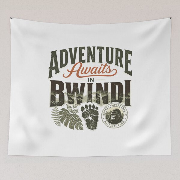 Item preview, Adventure Awaits In Bwindi! Uganda Gorilla Trekking Wildlife Safari Traveler designed and sold by Simsimah26Parks.