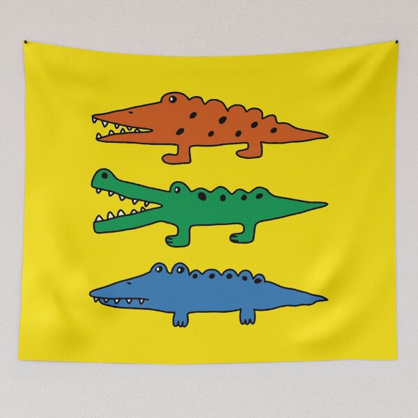 Item preview, Cute Doodle Crocodiles designed and sold by RetroChunky®.