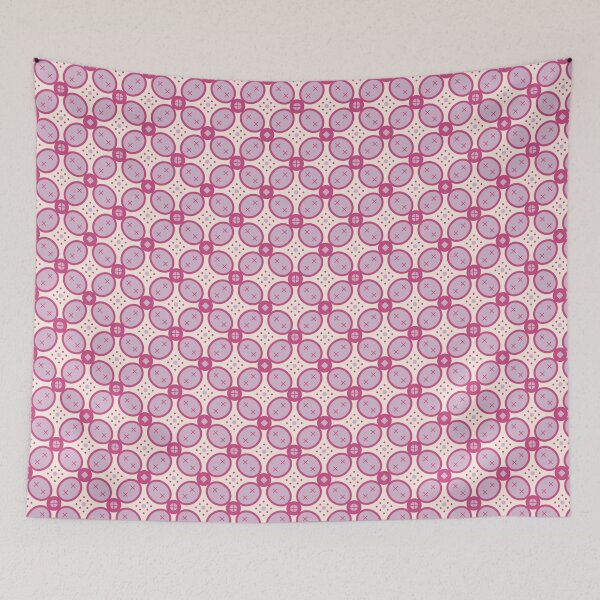 Item preview, Batik Kawung Pattern Geometric Purple Ornament. designed and sold by Zaya_art.
