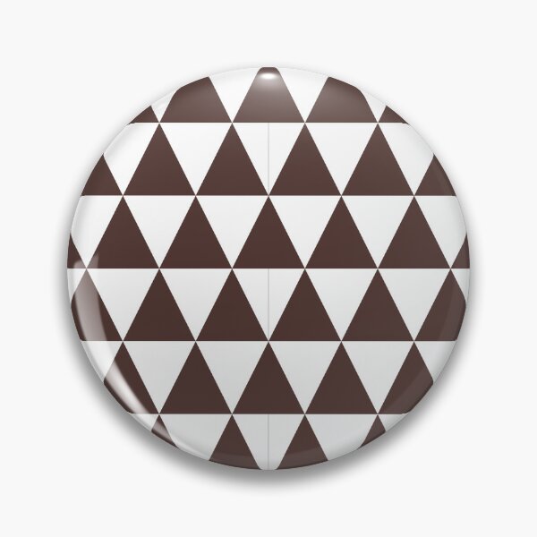 Item preview, White And Chocolate Triangle Grid Pattern designed and sold by pattern-archive.