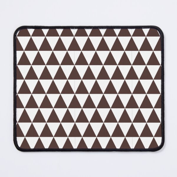Item preview, White And Chocolate Triangle Grid Pattern designed and sold by pattern-archive.
