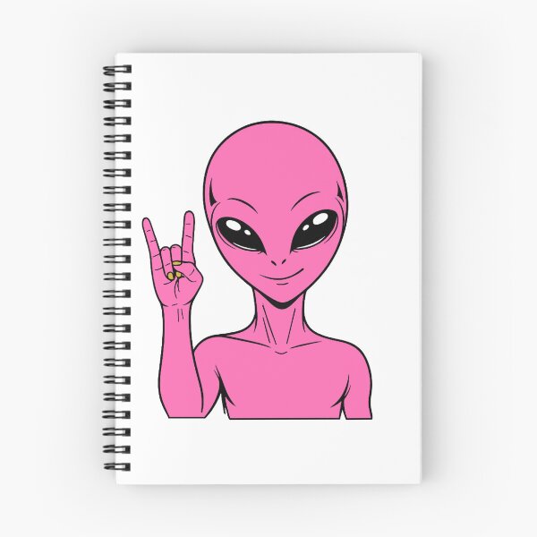 Item preview, ZORGO Alien Rock On Sign – Funny Space Alien Heavy Metal Gesture Sticker designed and sold by The-Visitors.