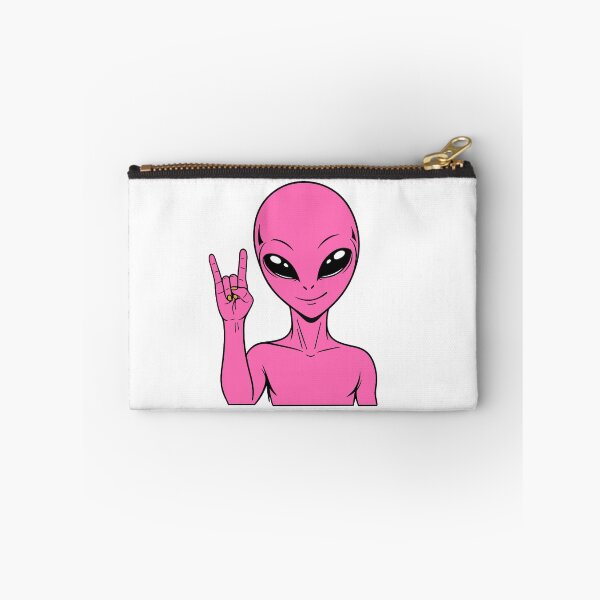 Item preview, ZORGO Alien Rock On Sign – Funny Space Alien Heavy Metal Gesture Sticker designed and sold by The-Visitors.