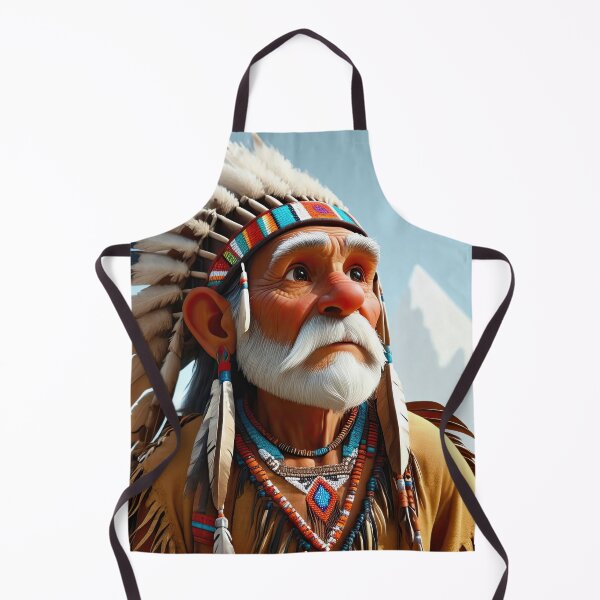Item preview, Old man playing an Indian designed and sold by Colin Bentham.