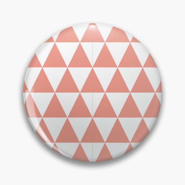 Item preview, White And Coral Triangle Grid Pattern designed and sold by pattern-archive.