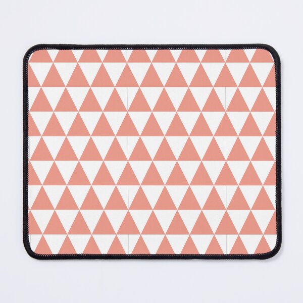 Item preview, White And Coral Triangle Grid Pattern designed and sold by pattern-archive.