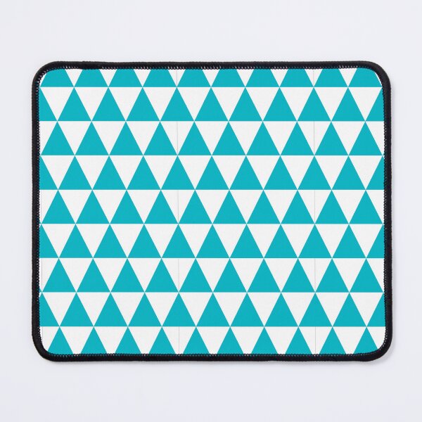Item preview, White And Cyan Triangle Grid Pattern designed and sold by pattern-archive.