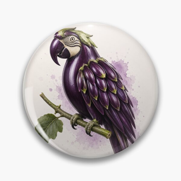 Item preview, Eggplant parrot designed and sold by Elektra9.