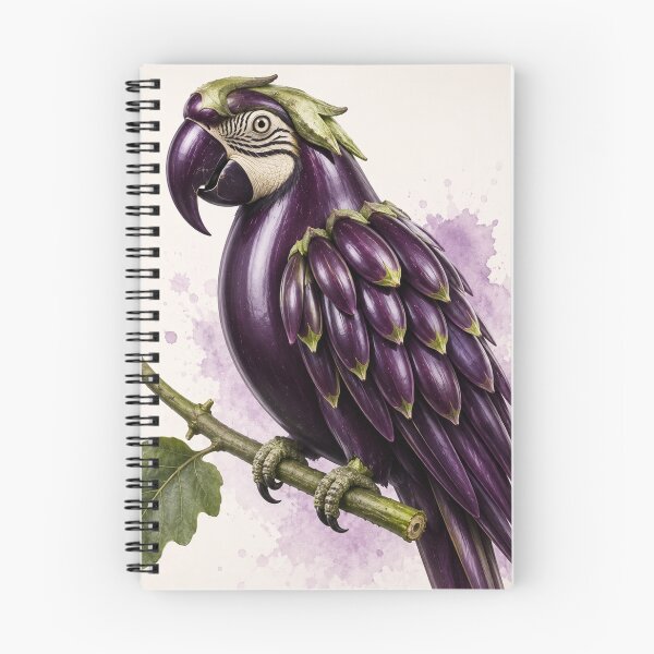 Item preview, Eggplant parrot designed and sold by Elektra9.