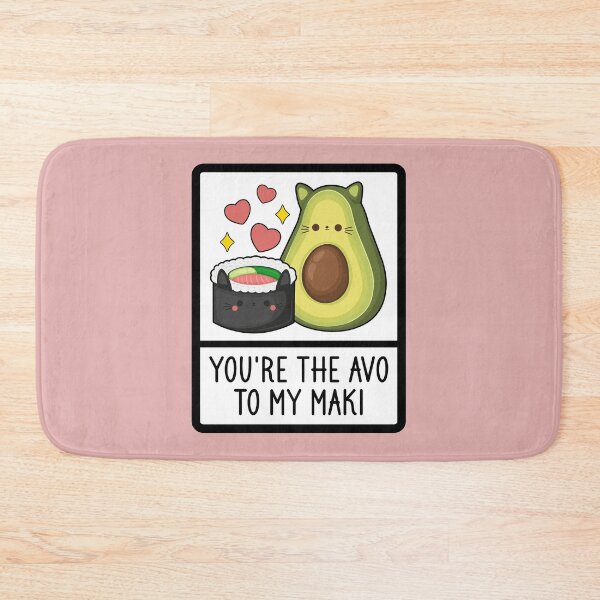 Item preview, You're The Avo To My Maki - Funny Kawaii Sushi Cat Pun designed and sold by the-Z3nith.
